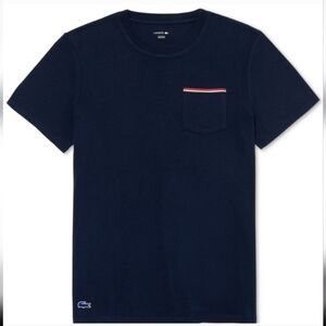 Lacoste Crew Neck Mens Sleepwear Navy Tshirt